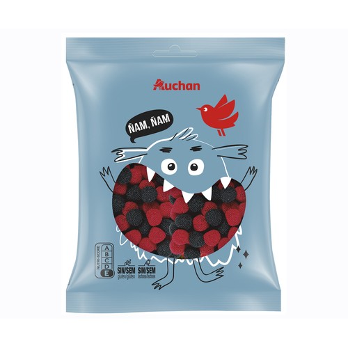 PRODUCTO ALCAMPO Golosinas de mora zarza 200 g.
