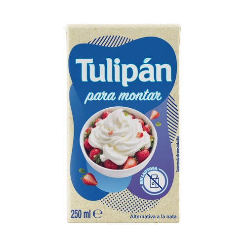 TULIPÁN Alternativa vegetal a la nata (31%) para montar 250 ml.
