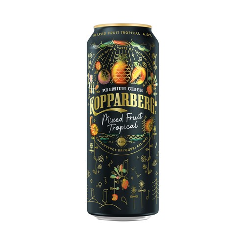 KOPPARBERG Sidra con mix de frutas tropicales lata 50 cl.