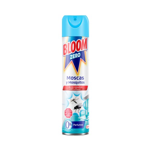 Insecticida aerosol moscas y mosquitos Zero BLOOM 400 ml.