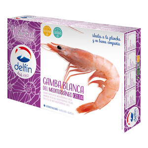 Imagen de DELFÍN Gamba blanca del Mediterráneo, cruda y ultracongelada DELFÍN (P.N.E) 1 kg.