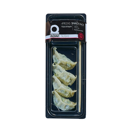 Bandeja con Gyozas (empanadillas) de langostinos MOWI 86 g.