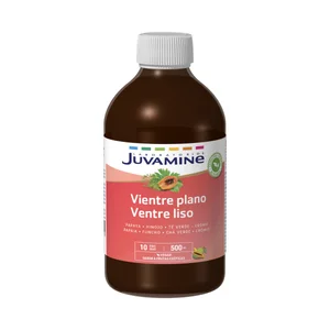JUVAMINE Veintre plano Papaya, hinojo, té verde y cromo, sabor frutas exóticas 500 ml.