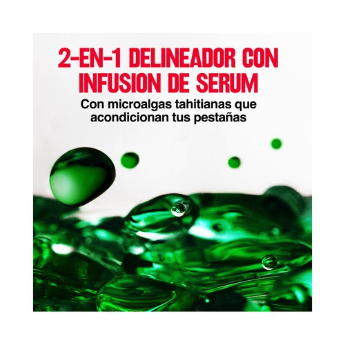 REVLON Colorstay tono negro Lapíz de ojos (eyeliner) líquido + suero de pestañas.