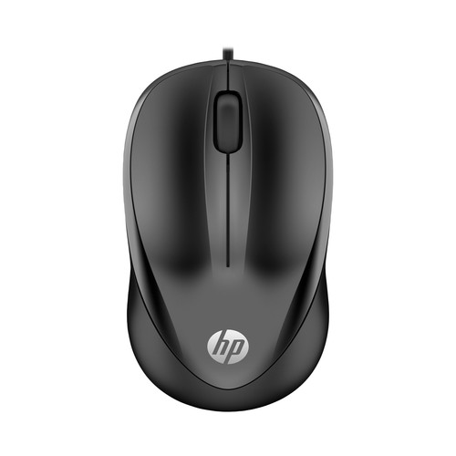 Ratón óptico con cable HP 1000 (4QM14AA), 1200dpi, conexión Usb.
