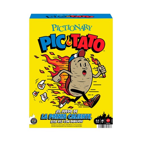 Pictionary Pictato en Español, Juego de mesa +8 Años, MATTEL Games