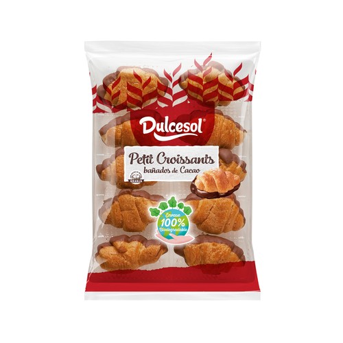 DULCESOL Petit Croissant Bañado Chocolate 10 uds.