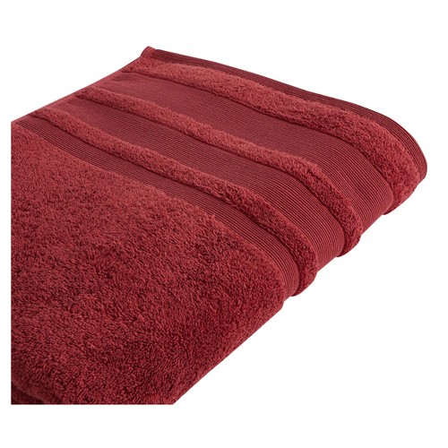 Toalla lisa de baño Red Ochre, 650g/m² de densidad, ACTUEL.