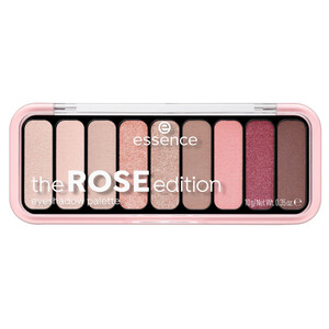 Imagen de ESSENCE Rose edition Paleta de sombras de ojos con 9 tonos diferentes de larga duración con gran pigmentación y acabados mates y metálicos. 
