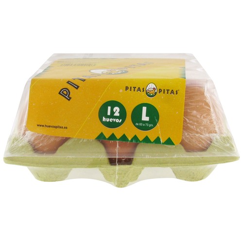 PITAS Huevos de gallinas en jaulas acondicionadas clase L 12 uds.
