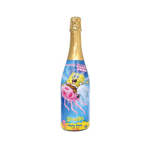 Imagen de ESPADAFOR Bebida refrescante de zumo de frutas, Bob Esponja Jellyfish 75 cl.