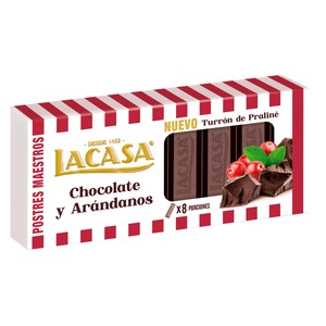 Imagen de LACASA Turrón praliné arándanos 225 g.