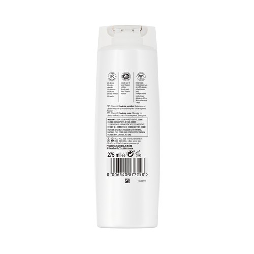 PANTENE Champú de hidratación ligera para cabellos finos PANTENE Aqua light 275 ml.