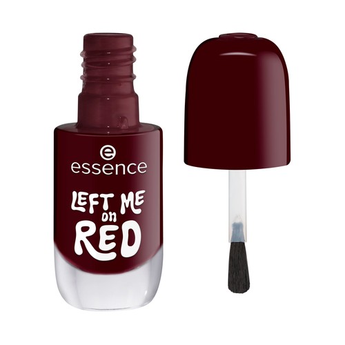 ESSENCE tono 12 Left me on red rojo oscuro intenso Esmalte de uñas en gel de larga duración.