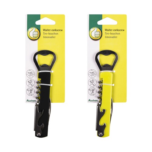 Sacacorchos-abridor de botellas PRODUCTO ECONÓMICO ALCAMPO.