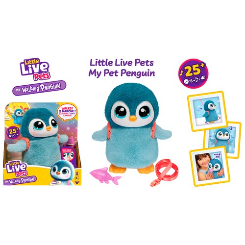 LITTLE LIVE PETS Peluche con funciones Pingüino My Pet Penguin + 5 Años