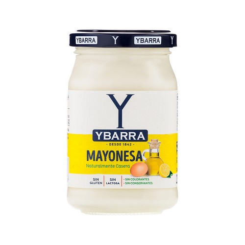 YBARRA Mayonesa, sin conservantes ni colorantes 225 ml.