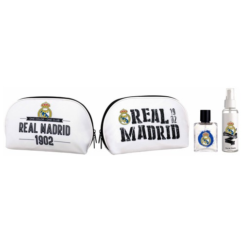 REAL MADRID Neceser con fragancia (50 ml) y colonia corporal (100 ml).