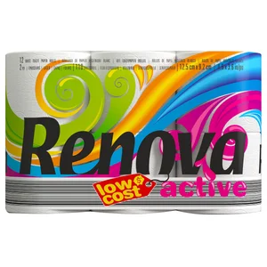 RENOVA Papel higiénico Active 12 rollos