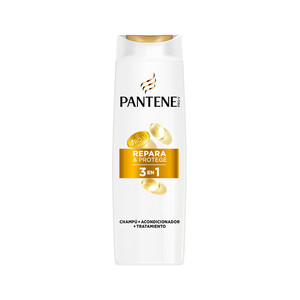 Imagen de PANTENE Pro-v repara y protege Champú + acondicionador + tratamiento para cabellos secos, débiles y dañados 500 ml.