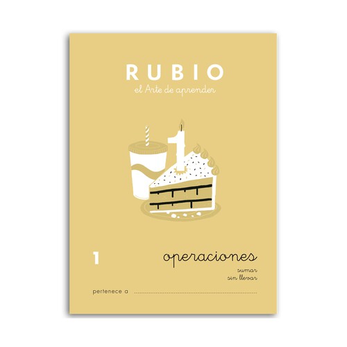 Cuadernillo de actividades Matemáticas, Operaciones 1, sumar sin llevar, 5-6 años RUBIO.