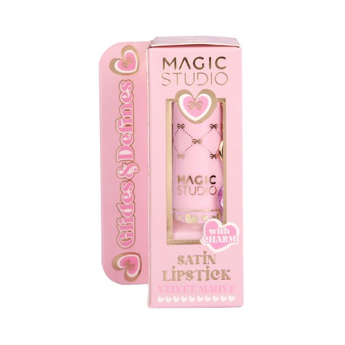 MAGIC STUDIO Brillo de labios con llavero con acabados satinados.