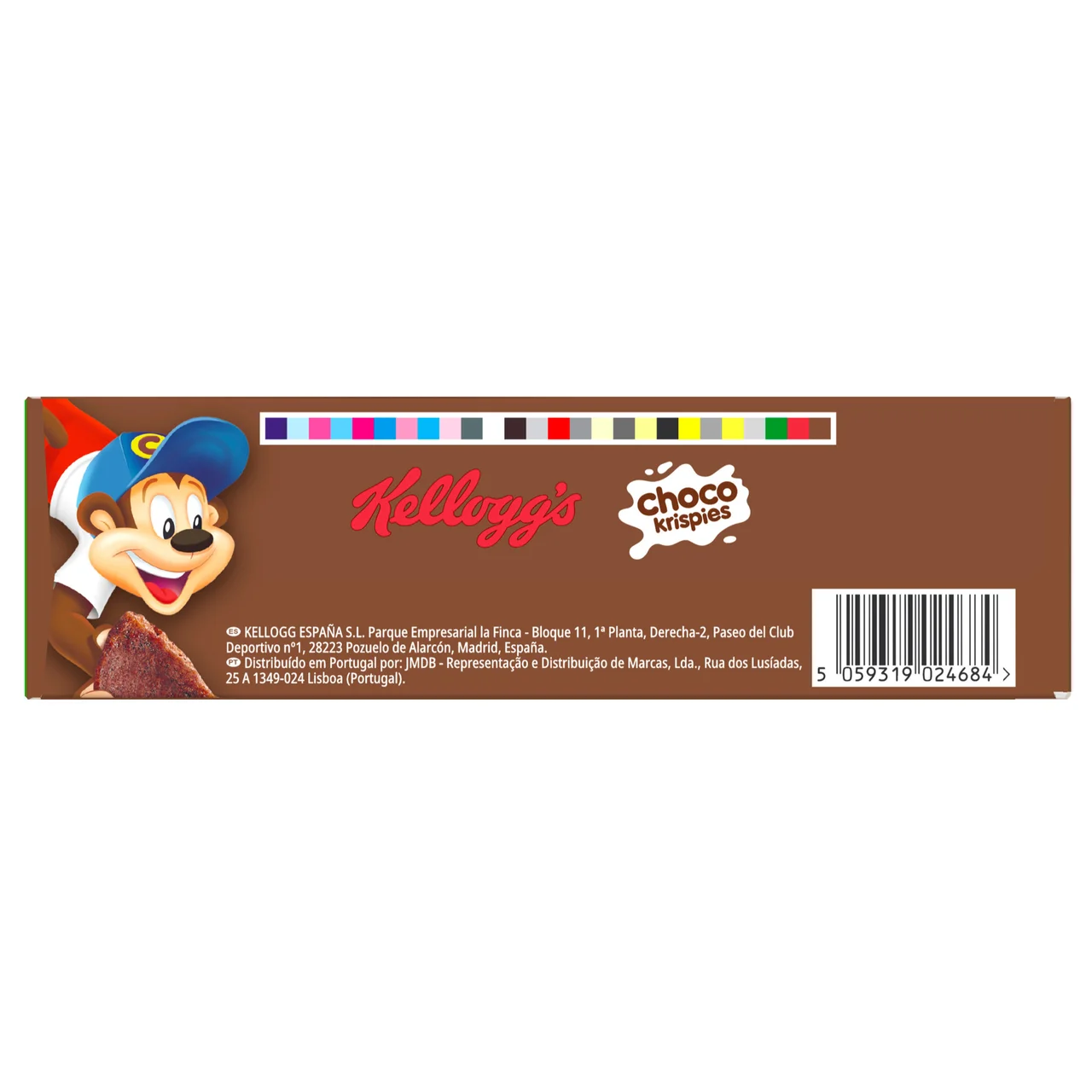 KELLOGG"S Choco krispies Cereales con sabor a chocolate enriquecidos en vitaminas y hierro 330 g.