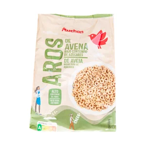AUCHAN Aros de avena 400 gr