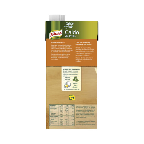 KNORR Caldo de pollo KNORR Caldo de la Abuela 1 l
