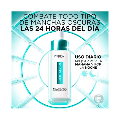 L´ORÉAL PARIS Bright reveal Sérum anti-manchas con Niacinamida 30 ml.