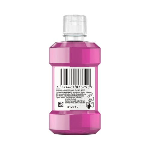 LISTERINE Cuidado total Enjuague bucal diario con acohol, sabor a menta 80 ml.
