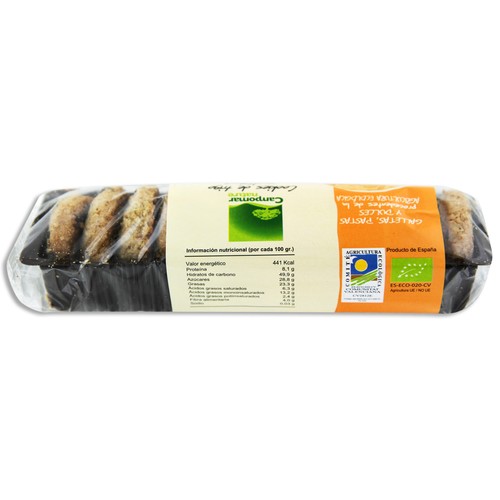 CAMPOMAR NATURE Cookies de trigo ecológicas CAMPOMAR Nature 150 g.