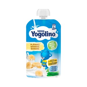 Imagen de YOGOLINO Bolsita de fruta (plátano) para bebés a partir de 6 meses YOGOLINO de Nestlé 100 g.
