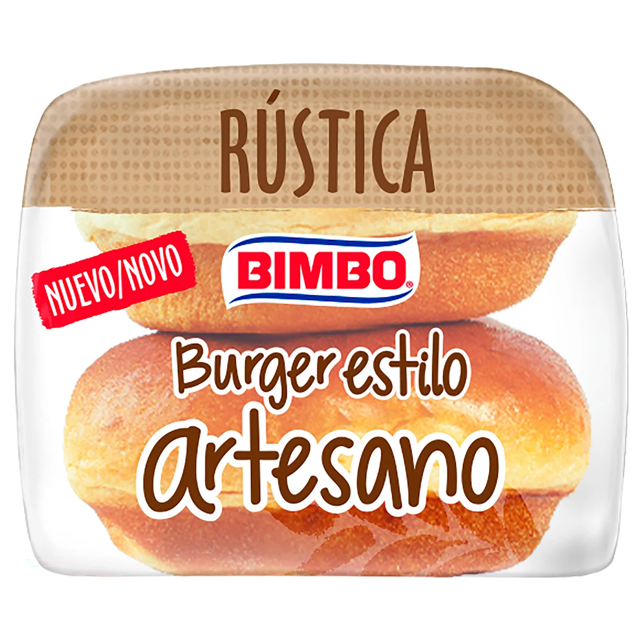 Pan hamburguesa artesano rústica 4 uds 240 g.