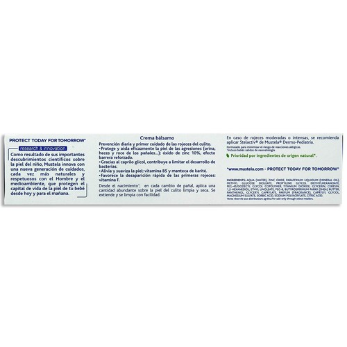 MUSTELA Crema bálsamo para la zona del pañal MUSTELA 100 ml.