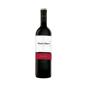 CUATRO RAYAS  Vino tinto roble con D.O. Ribera del Duero CUATRO RAYAS botella de 75 cl.