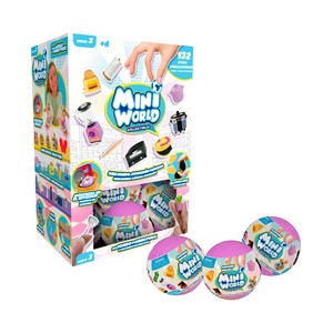 Bizak Mini World Pack 60 Accesorios De Cocina En Miniatura – Set De Coleccionables Para Decorar Y Personalizar, +6 Años