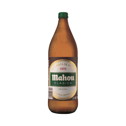MAHOU CLASICA Cerveza Botella 1 Litro