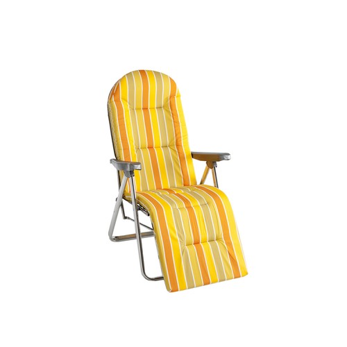 Tumbona plegable relax de aluminio con 5 posiciones, ALCO.