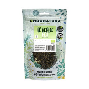 Imagen de ANDUNATURA Hierbas para infusión de té verde ecológico 55 g.