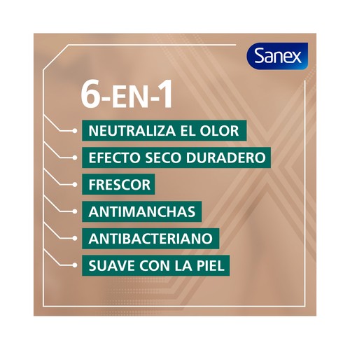 SANEX Men fresh protect Desodorante en spray para hombre antitranspirante hasta 72 horas 200 ml.