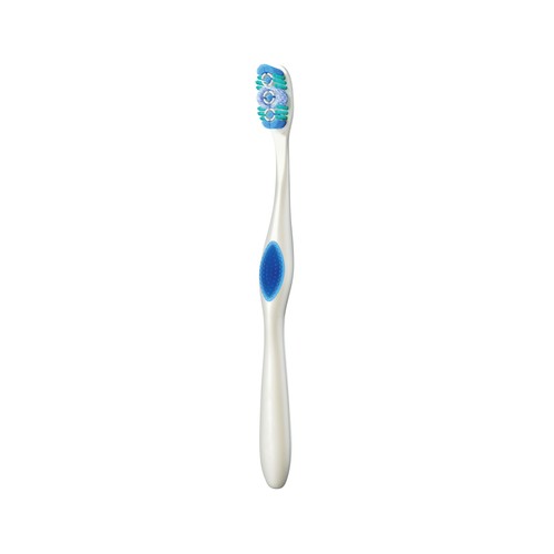 COLGATE 360º white Cepillo de dientes medio, que ayuda prevenir la acumulación de bacterias.