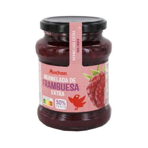 PRODUCTO ALCAMPO Mermelada de frambuesa extra, 50 % fruta 410 g.