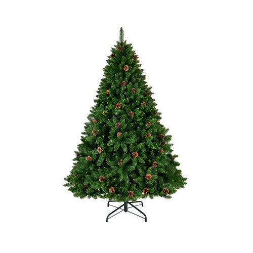 Árbol de Navidad Artificial 26 Piñas 210cm 1290 Ramas, ACTUEL