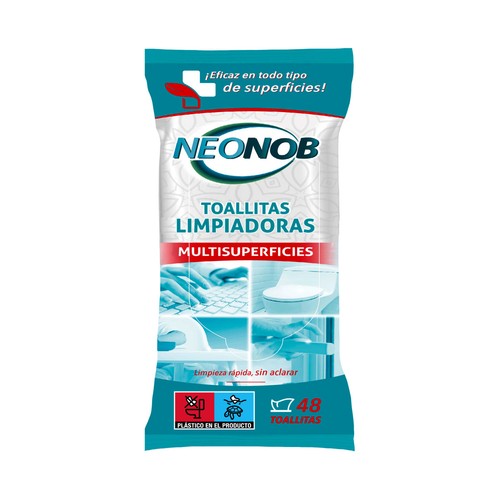 NEONOB Toallitas higienizantes multisuperficie NEONOB 48 uds.