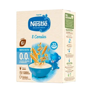 NESTLÉ Papilla de 8 cereales a partir de 6 meses 330 g.