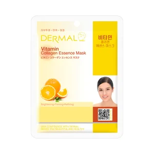 DERMAL Mascarilla facial iluminadora y reafirmante con vitamina C y colágeno.