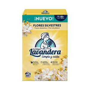 LA ANTIGUA LAVANDERA Detergente en polvo con aroma a flores silvestres 85 DS, 4.675 kg.