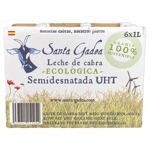 precios Santa Gadea Leche De Cabra Ecológica Pack De 6 Botellas De 1 L. en Alcampo