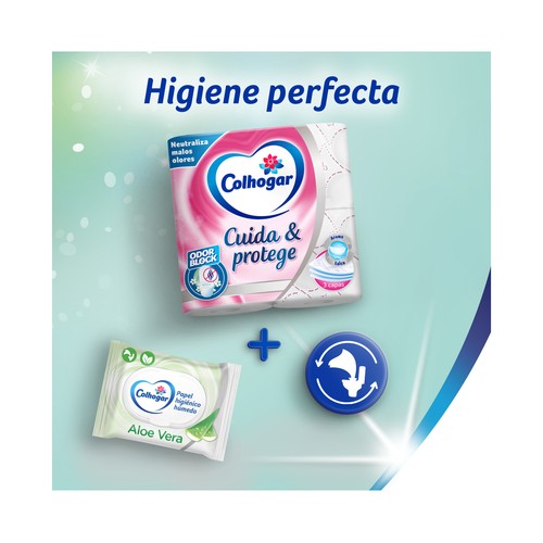 COLHOGAR Papel higiénico Protect Care 3 capas 18 rollos